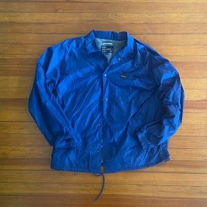 RVCA Blue Coaches Jacket in XL
